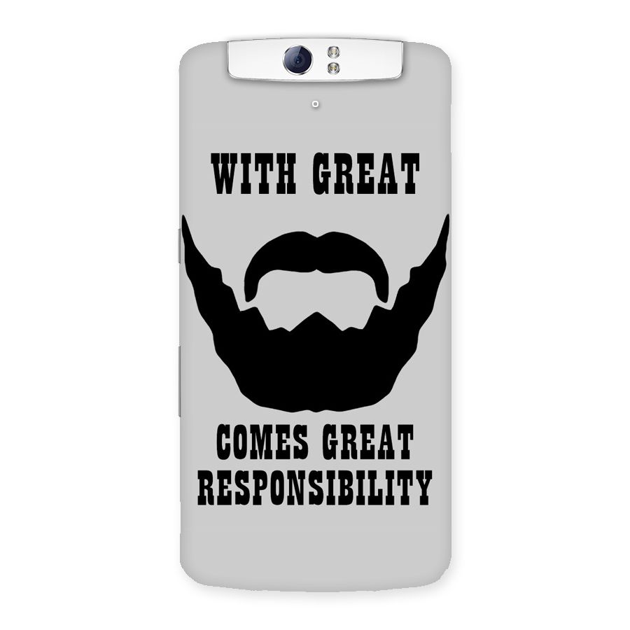 Great Beard Great Responsibility Back Case for Oppo N1