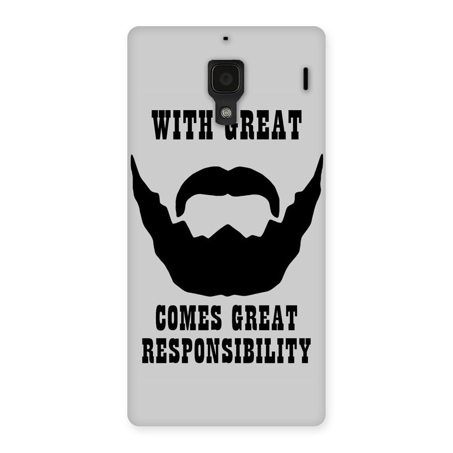 Great Beard Great Responsibility Back Case for Redmi 1S