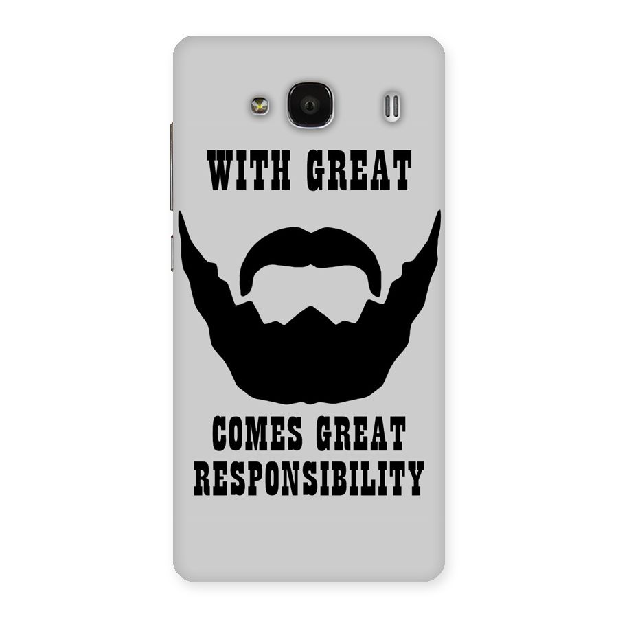 Great Beard Great Responsibility Back Case for Redmi 2s