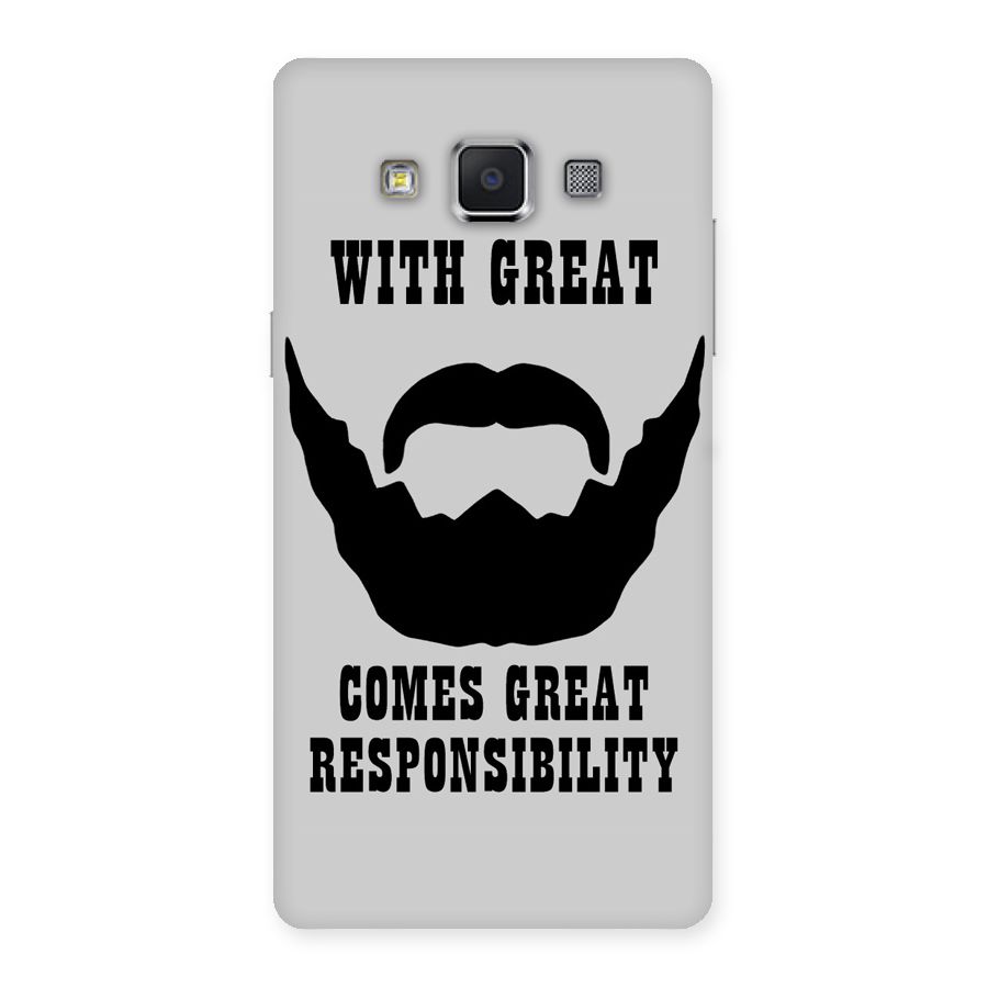 Great Beard Great Responsibility Back Case for Samsung Galaxy A5