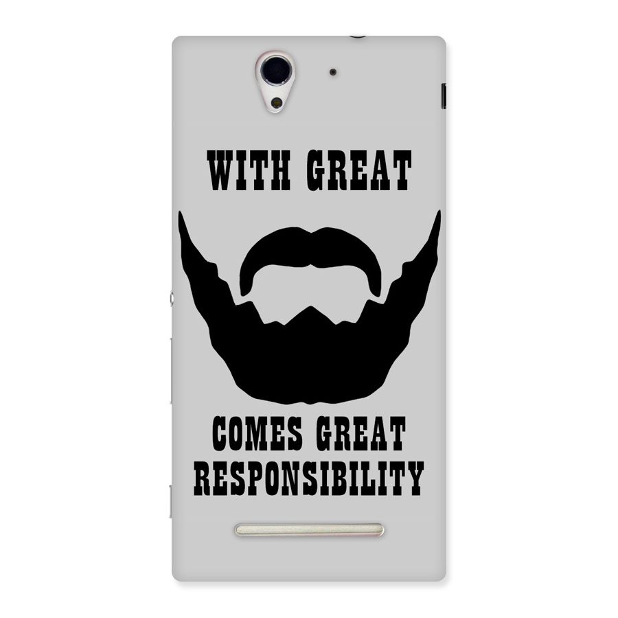 Great Beard Great Responsibility Back Case for Sony Xperia C3