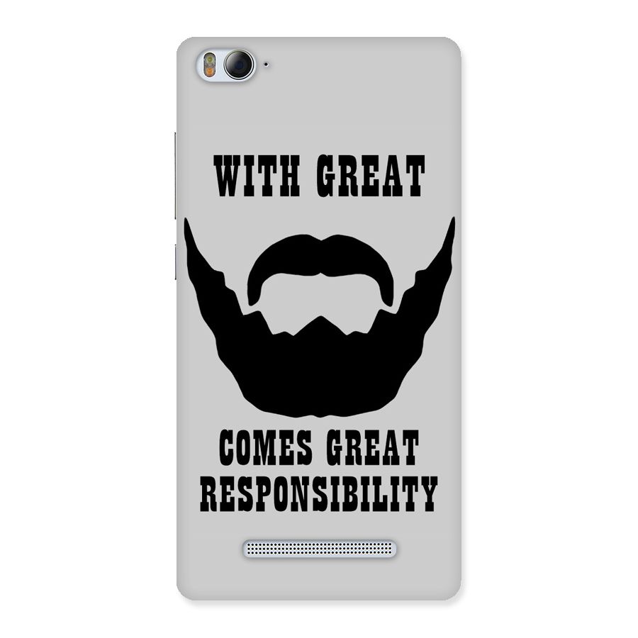Great Beard Great Responsibility Back Case for Xiaomi Mi4i
