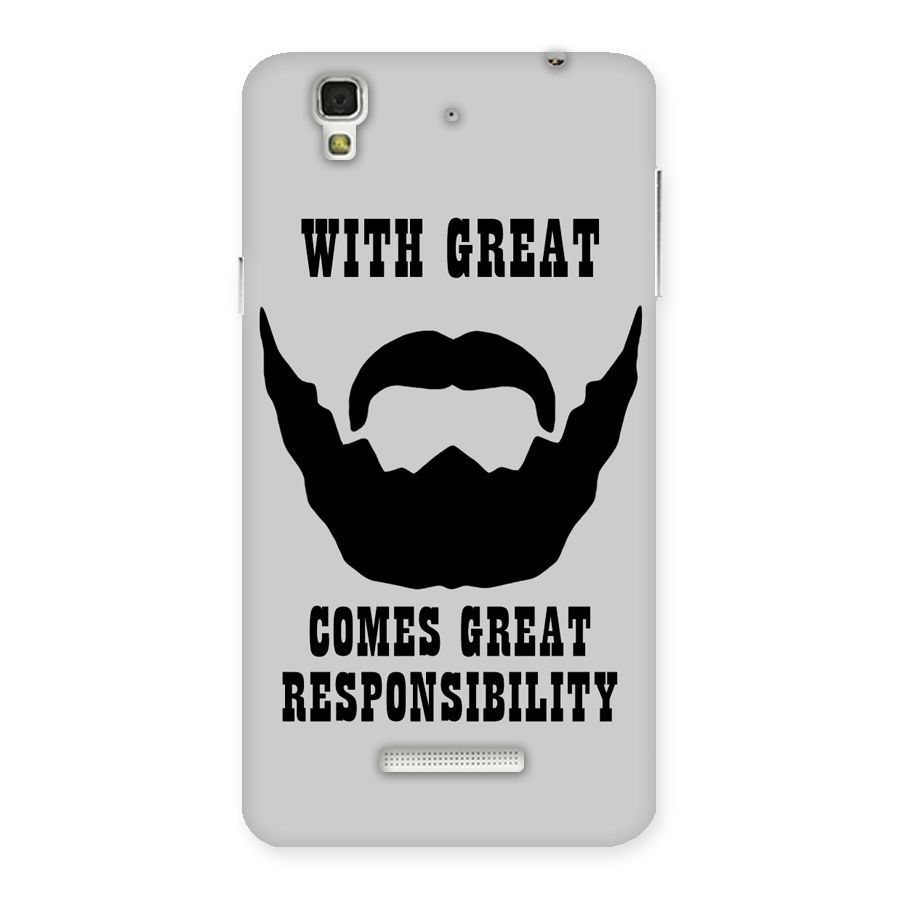 Great Beard Great Responsibility Back Case for YU Yureka Plus