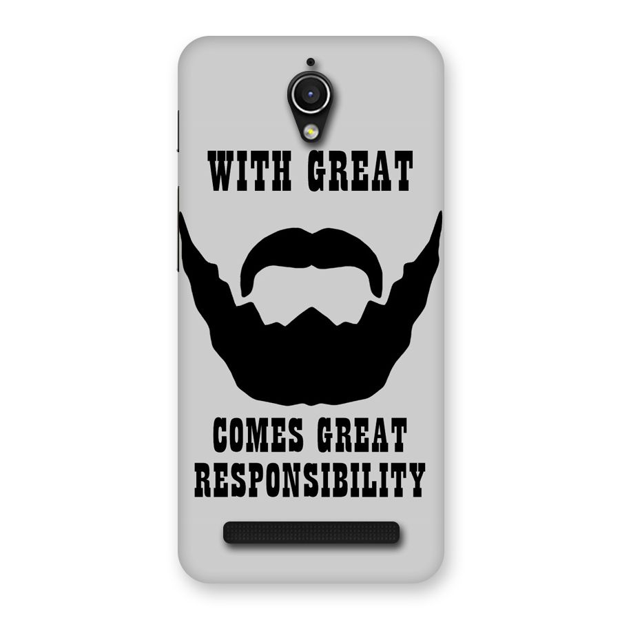Great Beard Great Responsibility Back Case for Zenfone Go