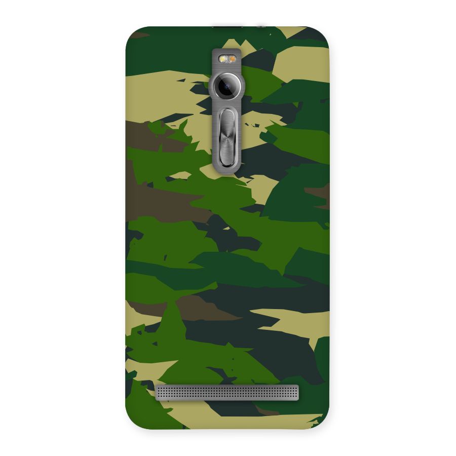 Green Camouflage Army Back Case for Asus Zenfone 2