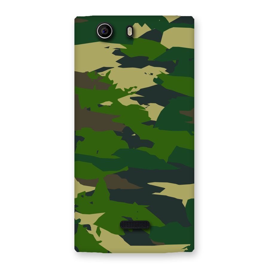 Green Camouflage Army Back Case for Canvas Nitro 2 E311