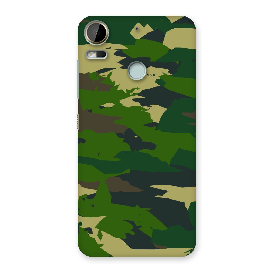 Green Camouflage Army Back Case for Desire 10 Pro
