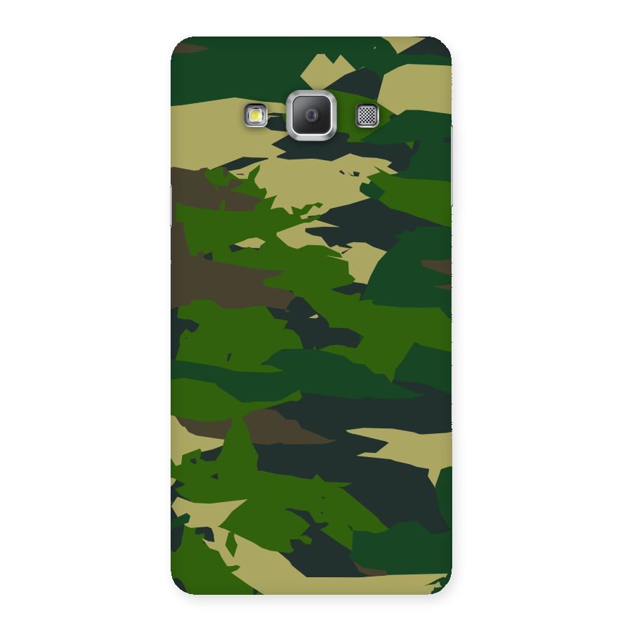 Green Camouflage Army Back Case for Galaxy A7