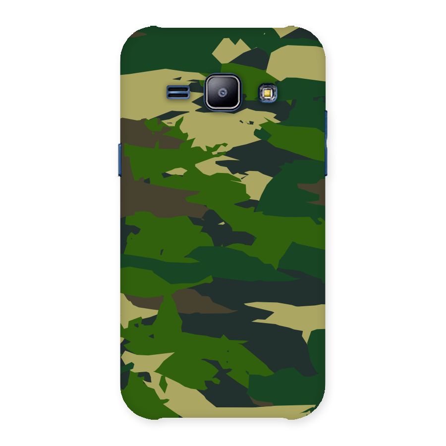 Green Camouflage Army Back Case for Galaxy J1