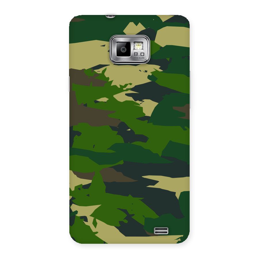 Green Camouflage Army Back Case for Galaxy S2