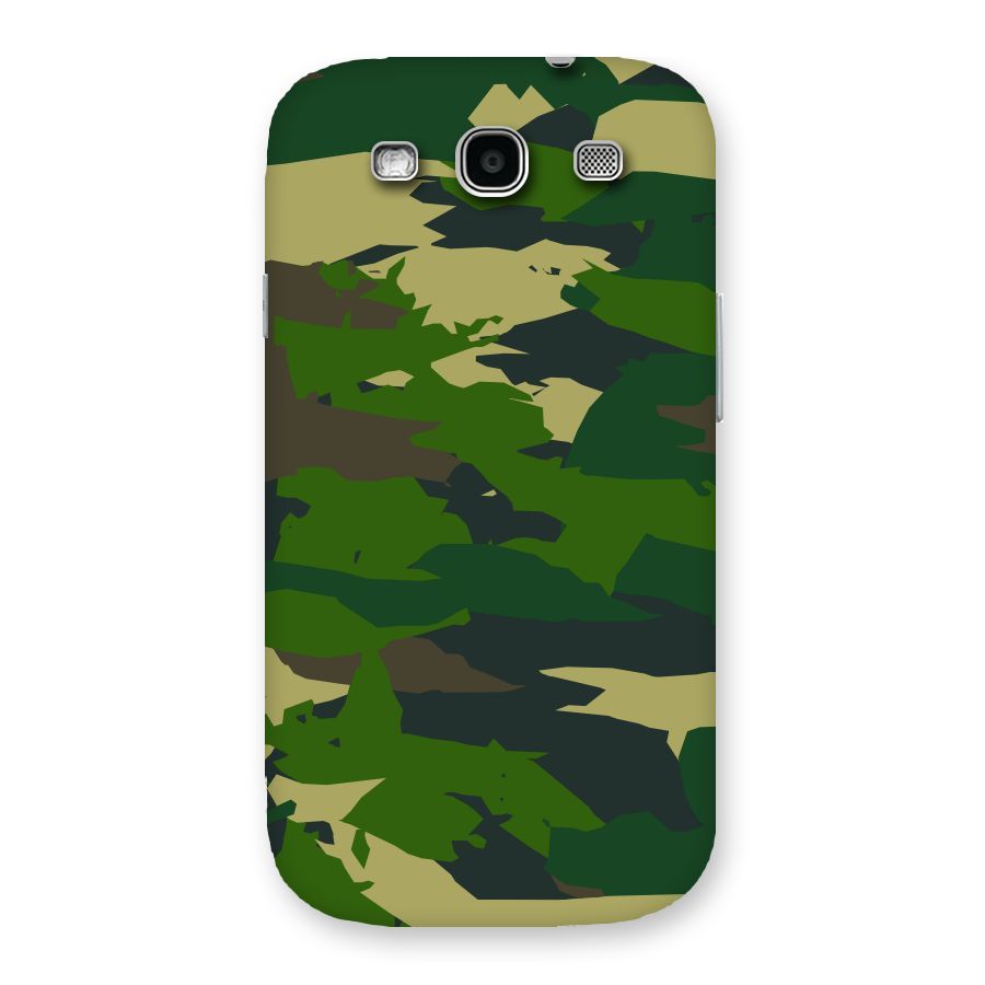 Green Camouflage Army Back Case for Galaxy S3