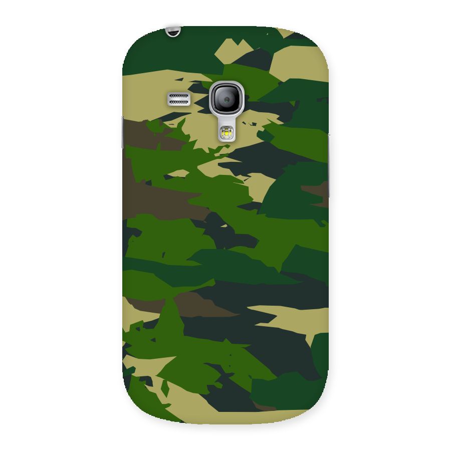 Green Camouflage Army Back Case for Galaxy S3 Mini