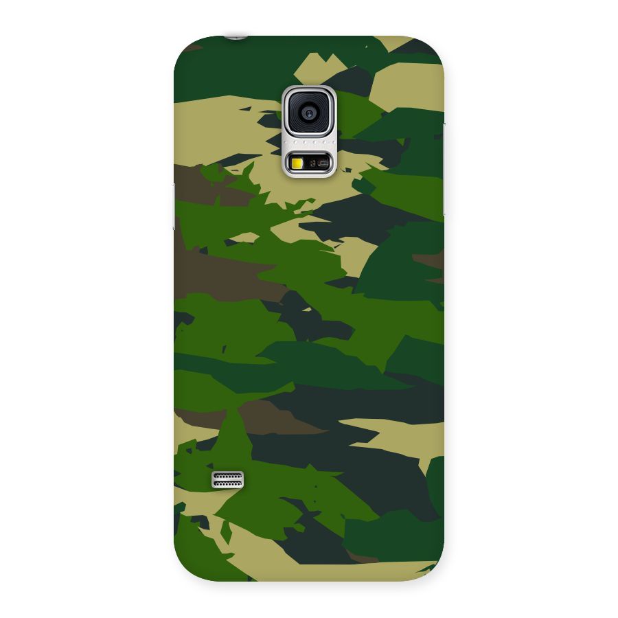 Green Camouflage Army Back Case for Galaxy S5 Mini
