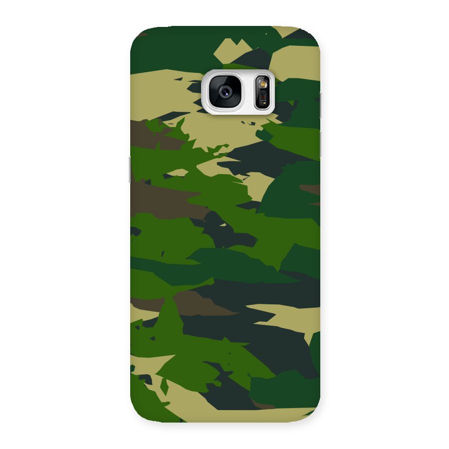 Green Camouflage Army Back Case for Galaxy S7 Edge