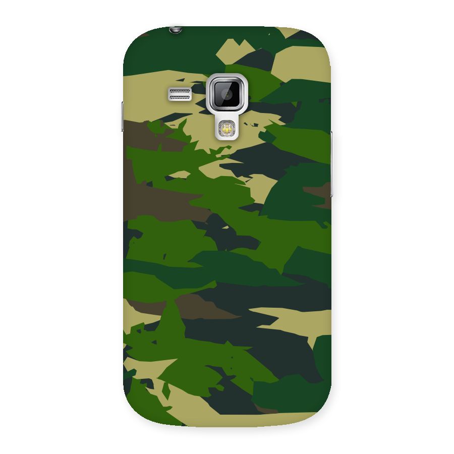 Green Camouflage Army Back Case for Galaxy S Duos