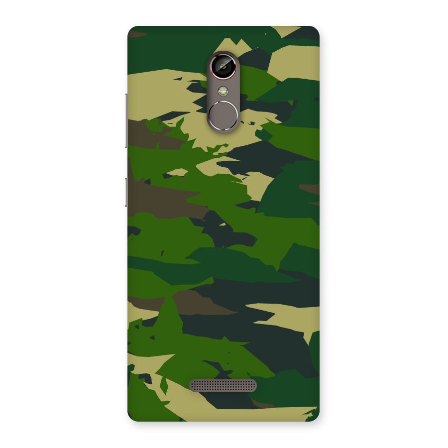 Green Camouflage Army Back Case for Gionee S6s