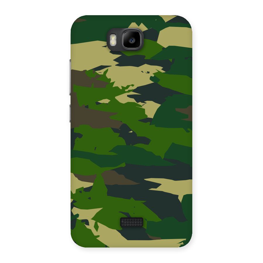 Green Camouflage Army Back Case for Honor Bee