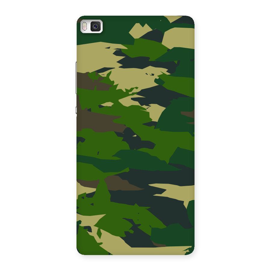 Green Camouflage Army Back Case for Huawei P8