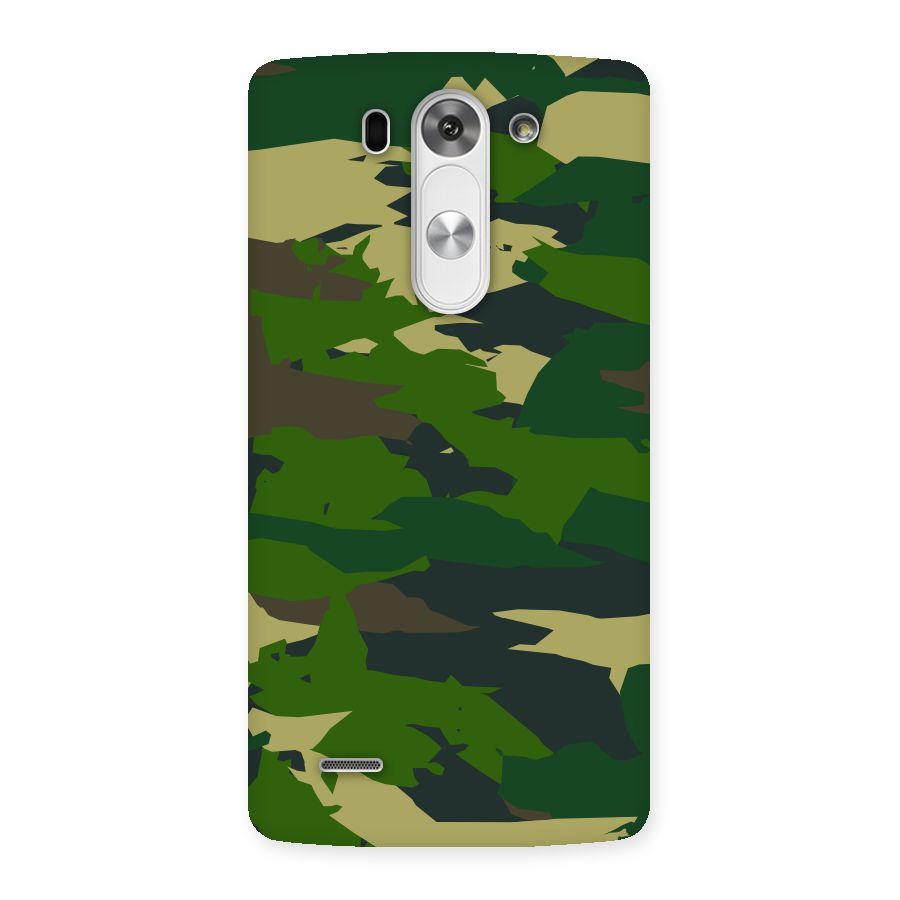 Green Camouflage Army Back Case for LG G3 Mini