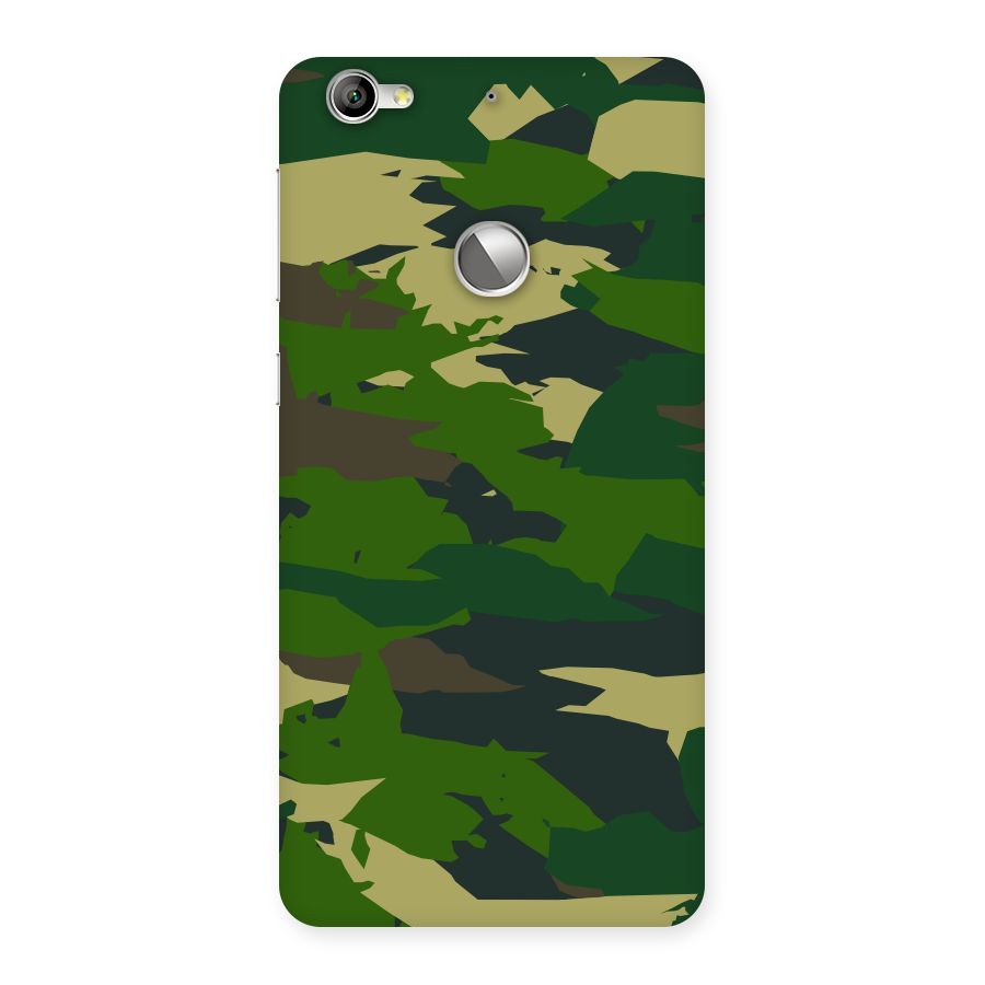Green Camouflage Army Back Case for LeTV Le 1s