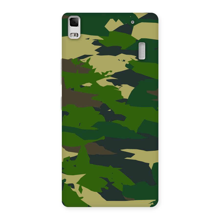 Green Camouflage Army Back Case for Lenovo K3 Note