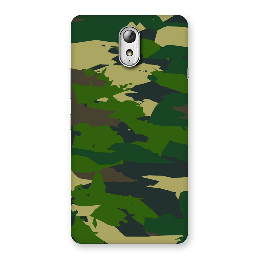 Green Camouflage Army Back Case for Lenovo Vibe P1M