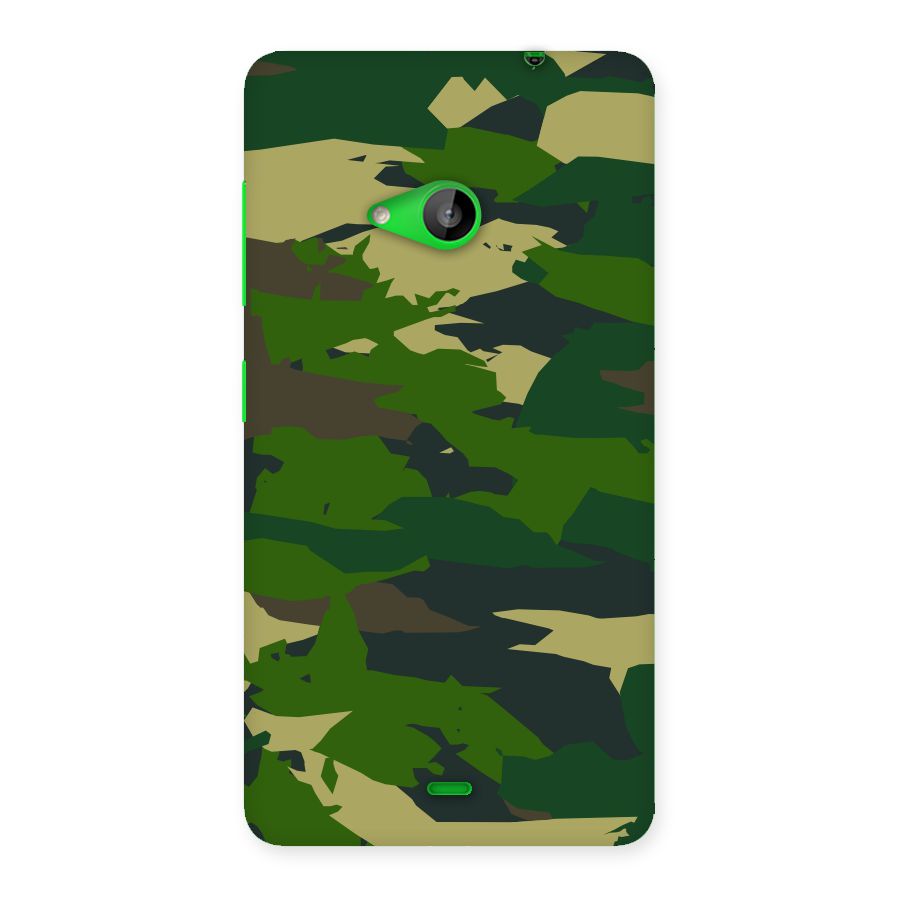 Green Camouflage Army Back Case for Lumia 535