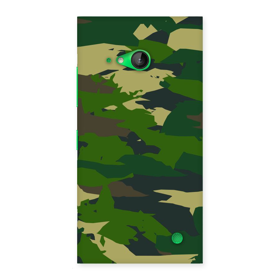 Green Camouflage Army Back Case for Lumia 730