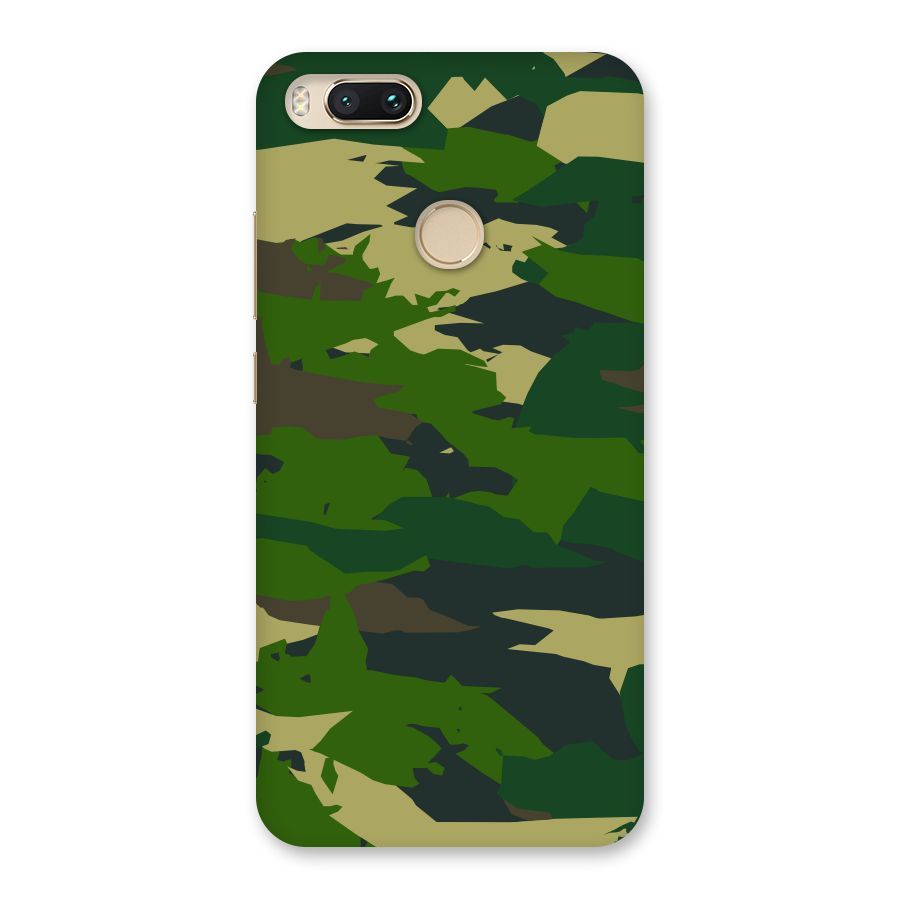 Green Camouflage Army Back Case for Mi A1