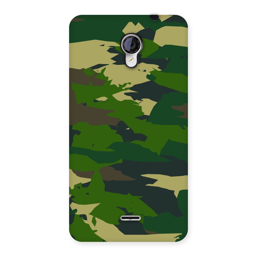 Green Camouflage Army Back Case for Micromax Unite 2 A106