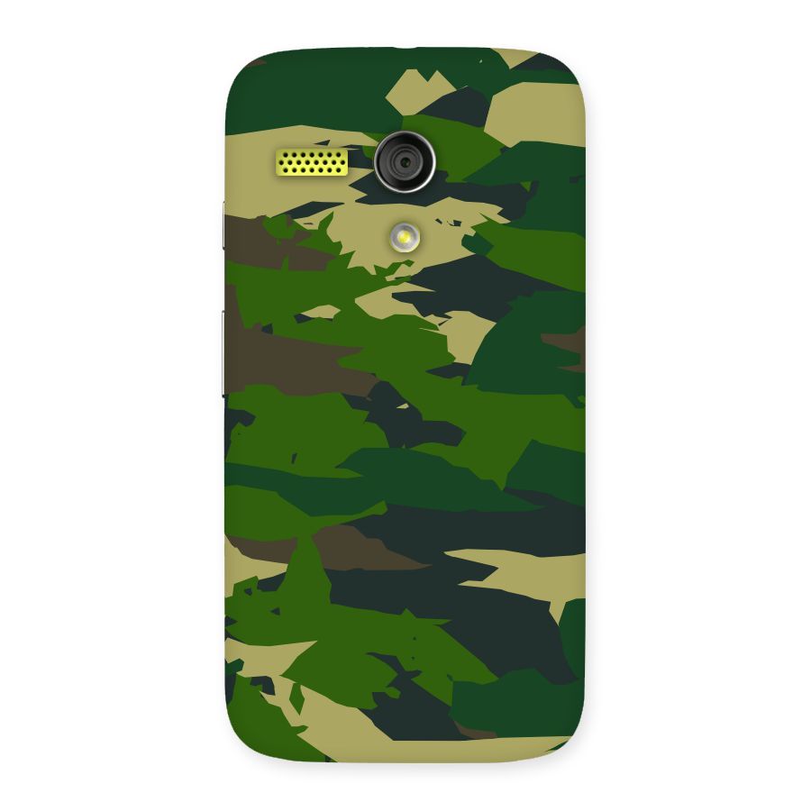 Green Camouflage Army Back Case for Moto G