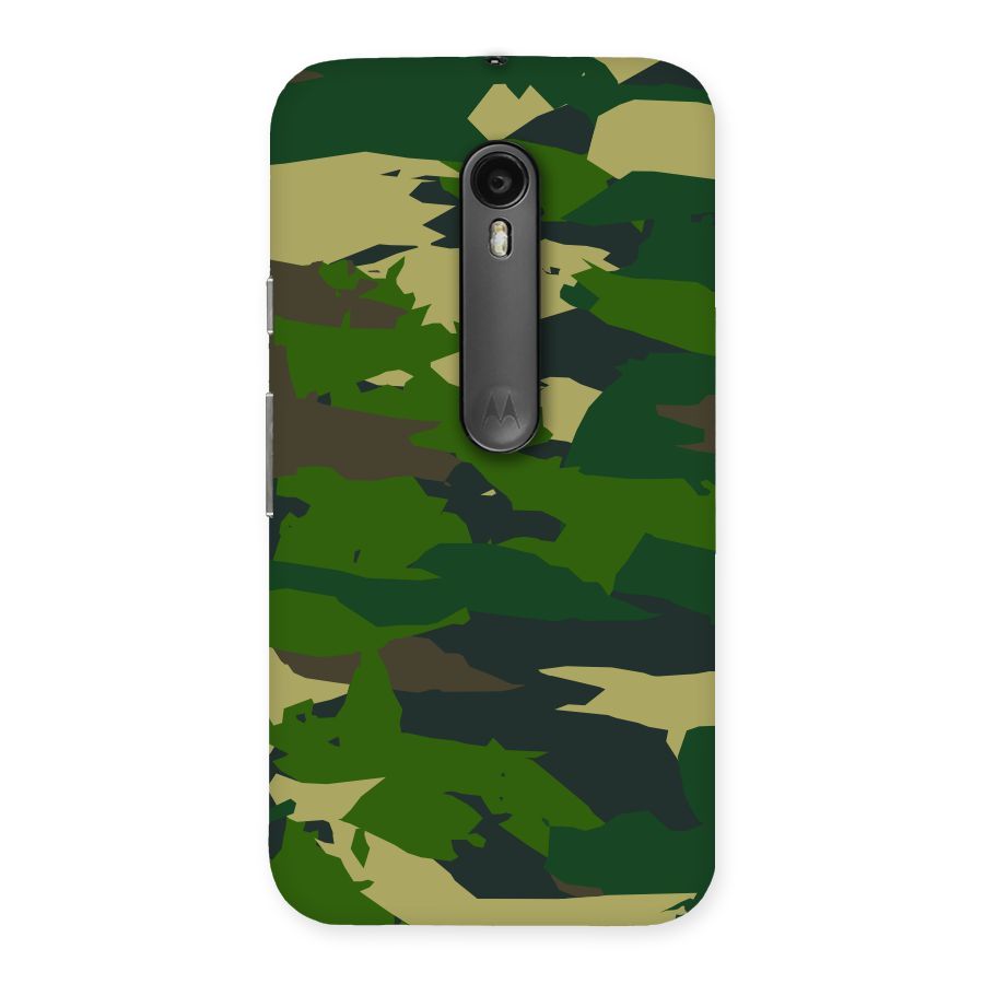 Green Camouflage Army Back Case for Moto G3