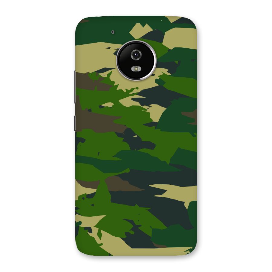 Green Camouflage Army Back Case for Moto G5