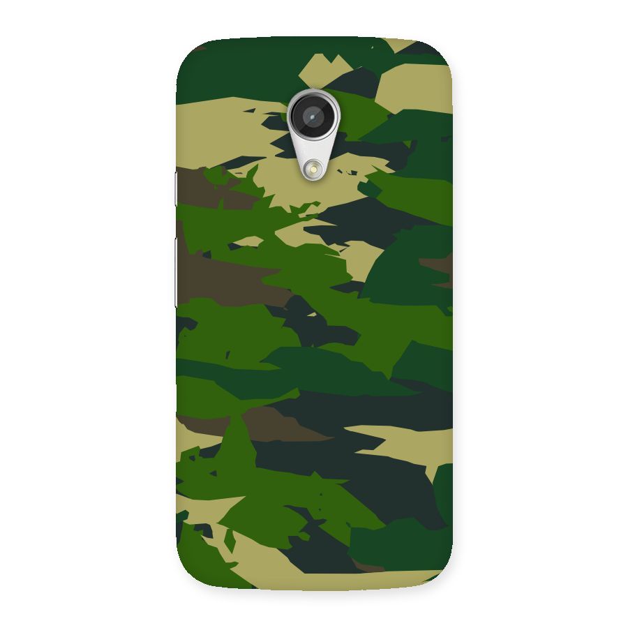 Green Camouflage Army Back Case for Moto G 2nd Gen