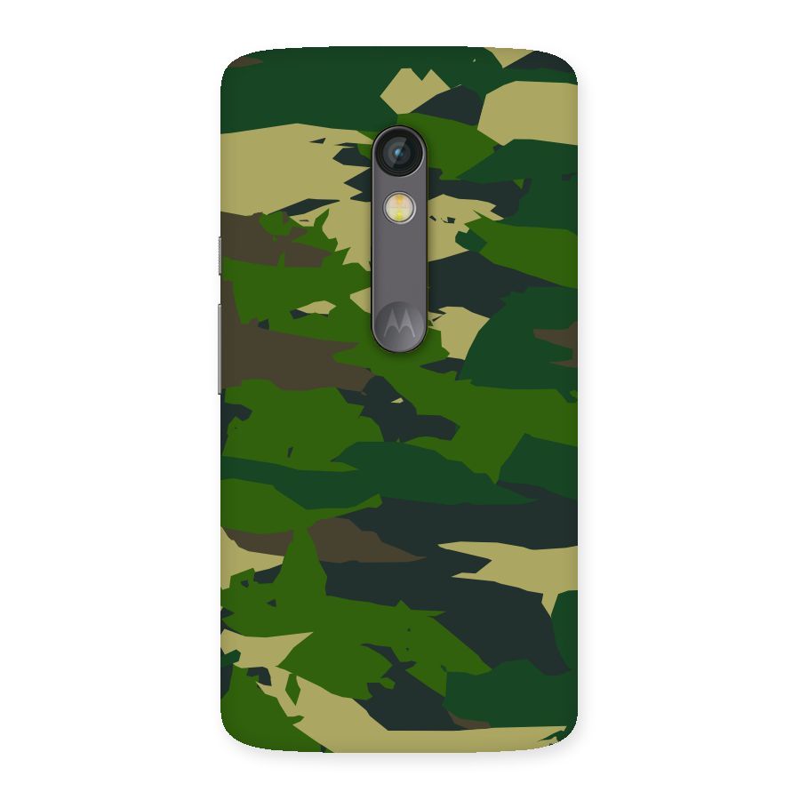 Green Camouflage Army Back Case for Moto X Play