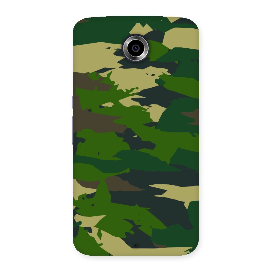 Green Camouflage Army Back Case for Nexsus 6