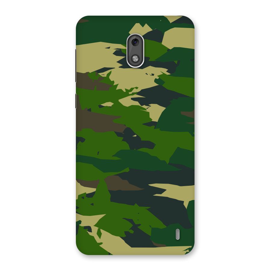 Green Camouflage Army Back Case for Nokia 2