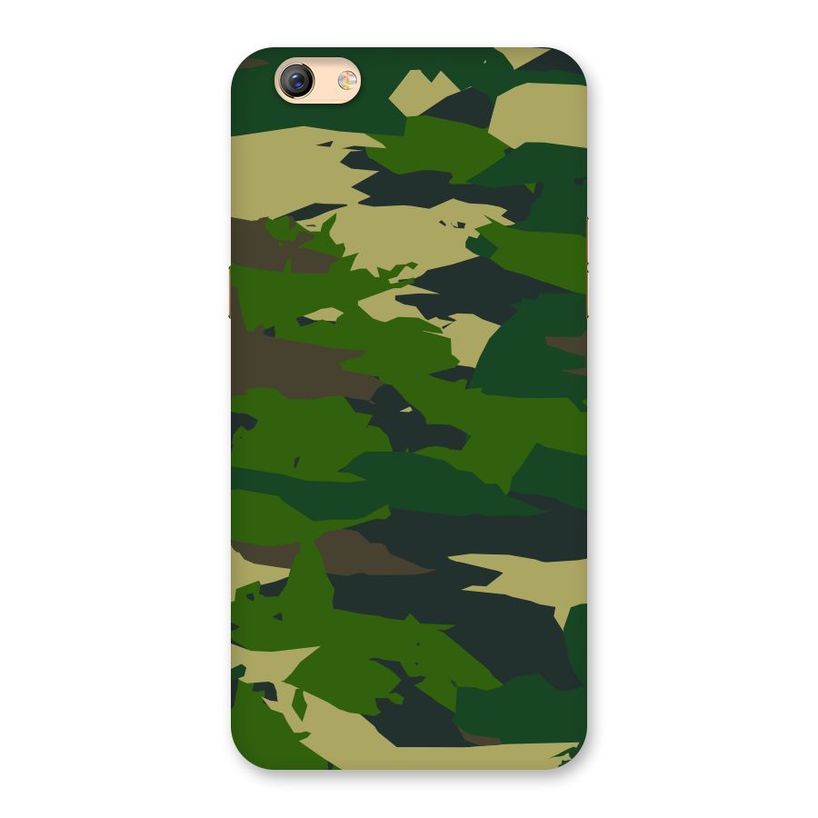 Green Camouflage Army Back Case for Oppo F3 Plus