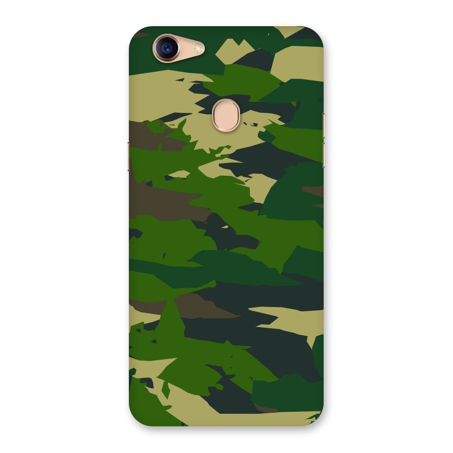 Green Camouflage Army Back Case for Oppo F5