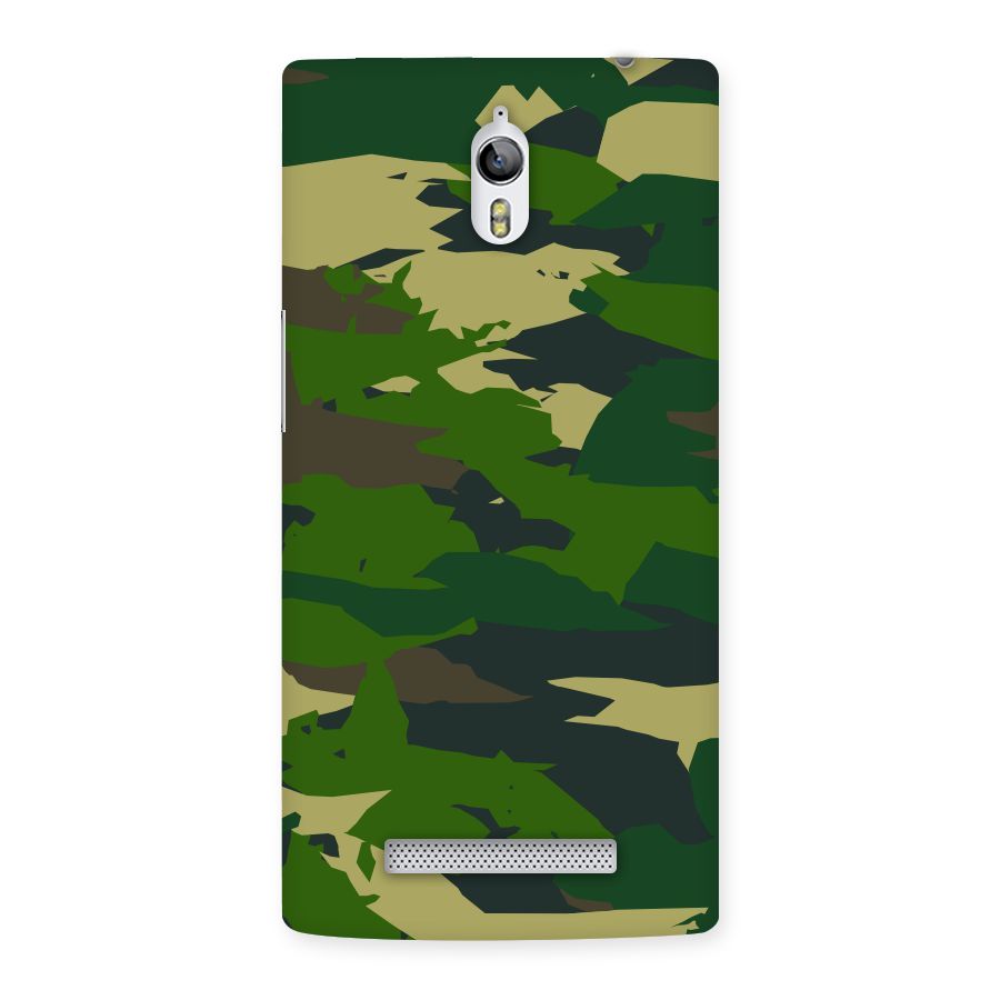 Green Camouflage Army Back Case for Oppo Find 7