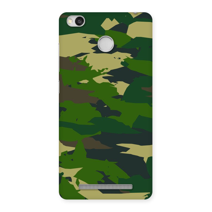 Green Camouflage Army Back Case for Redmi 3S Prime