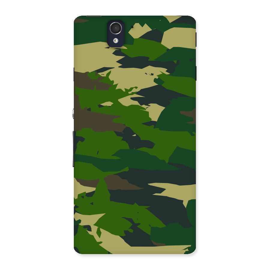 Green Camouflage Army Back Case for Sony Xperia Z