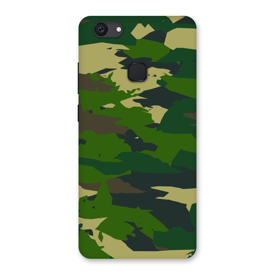 Green Camouflage Army Back Case for Vivo V7 Plus