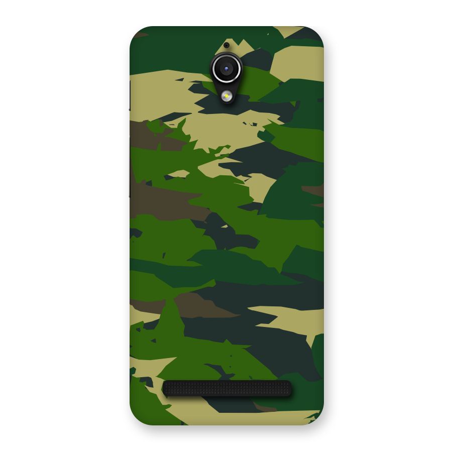 Green Camouflage Army Back Case for Zenfone Go