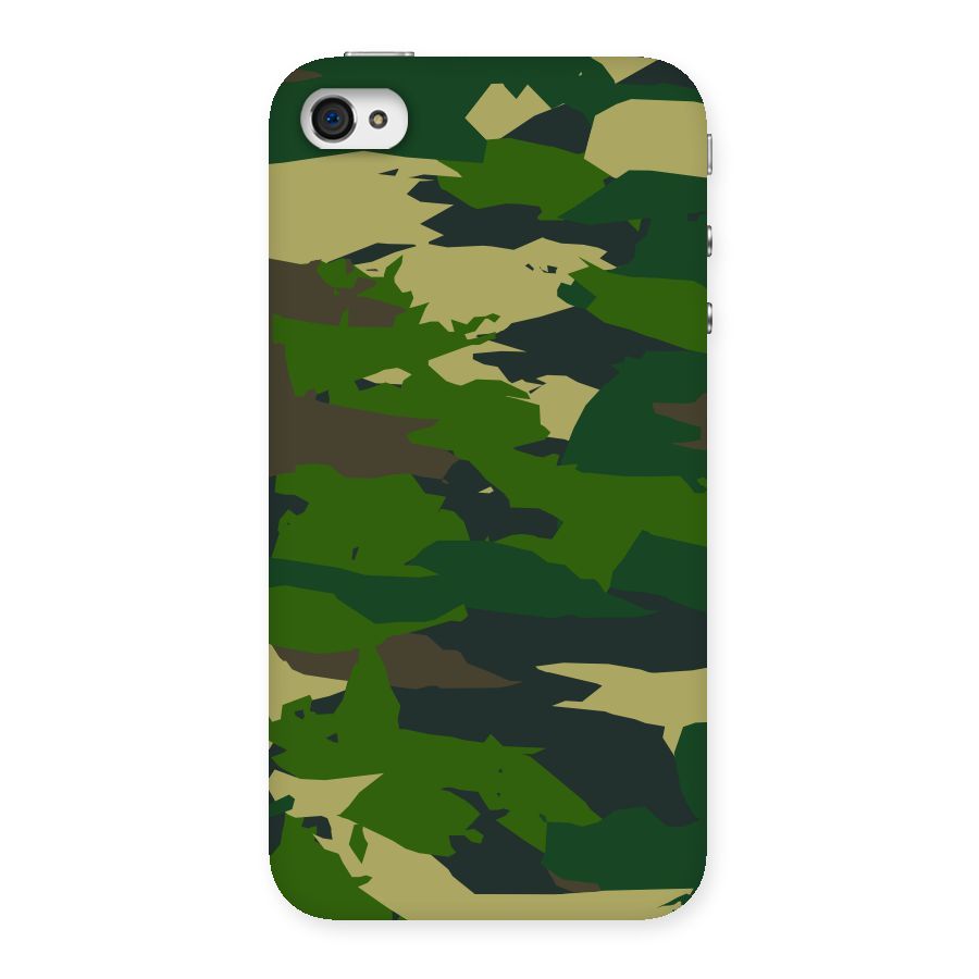 Green Camouflage Army Back Case for iPhone 4 4s