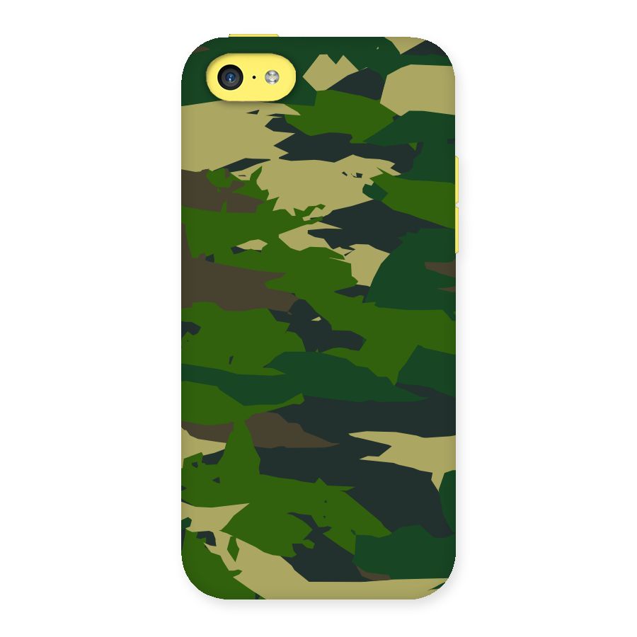 Green Camouflage Army Back Case for iPhone 5C