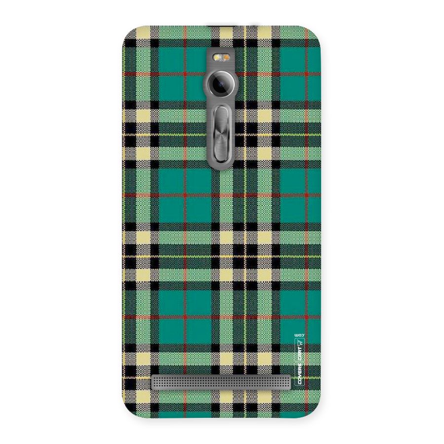 Green Check Back Case for Asus Zenfone 2