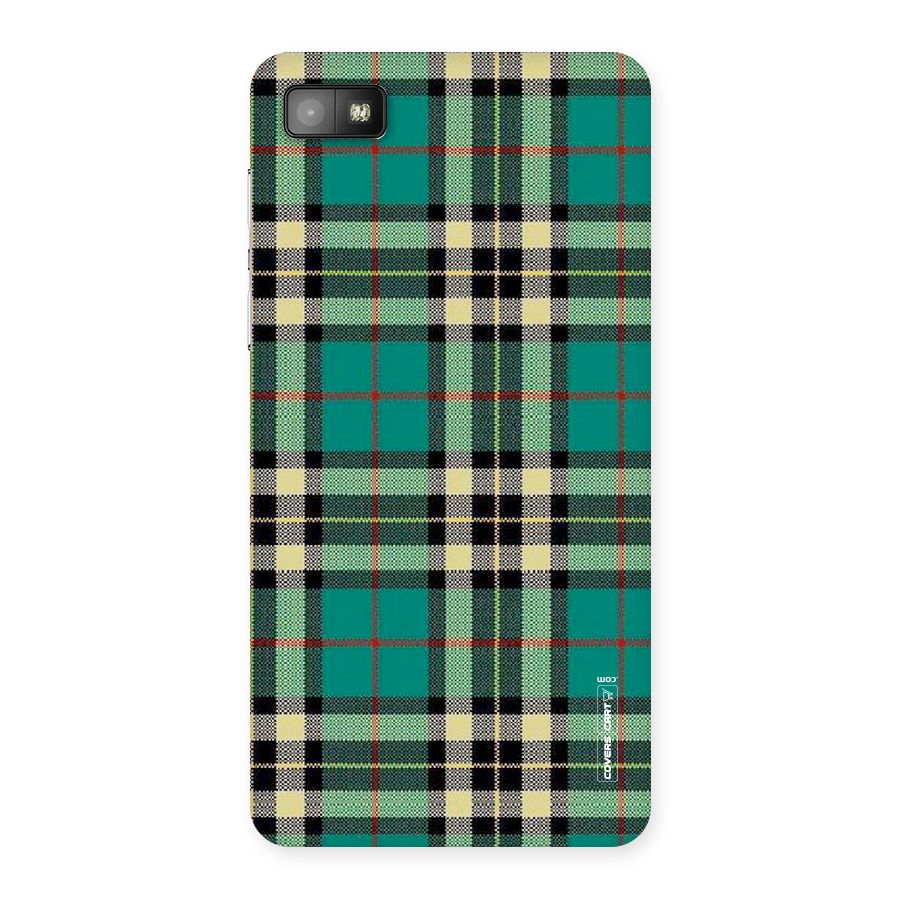 Green Check Back Case for Blackberry Z10