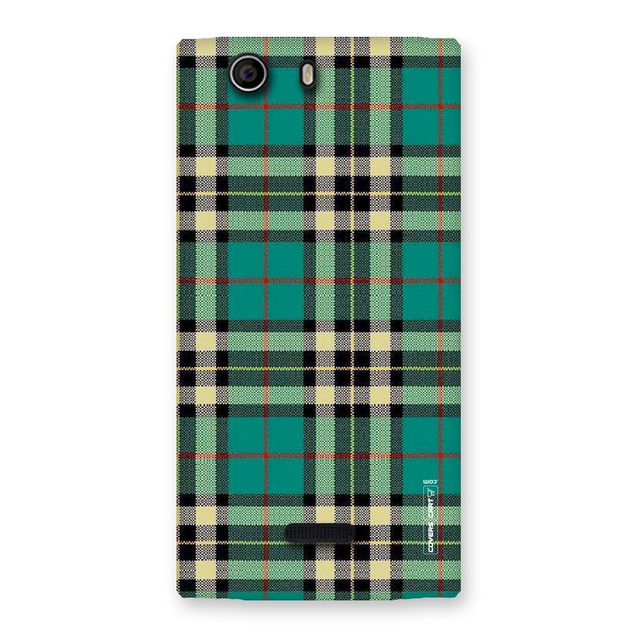 Green Check Back Case for Canvas Nitro 2 E311
