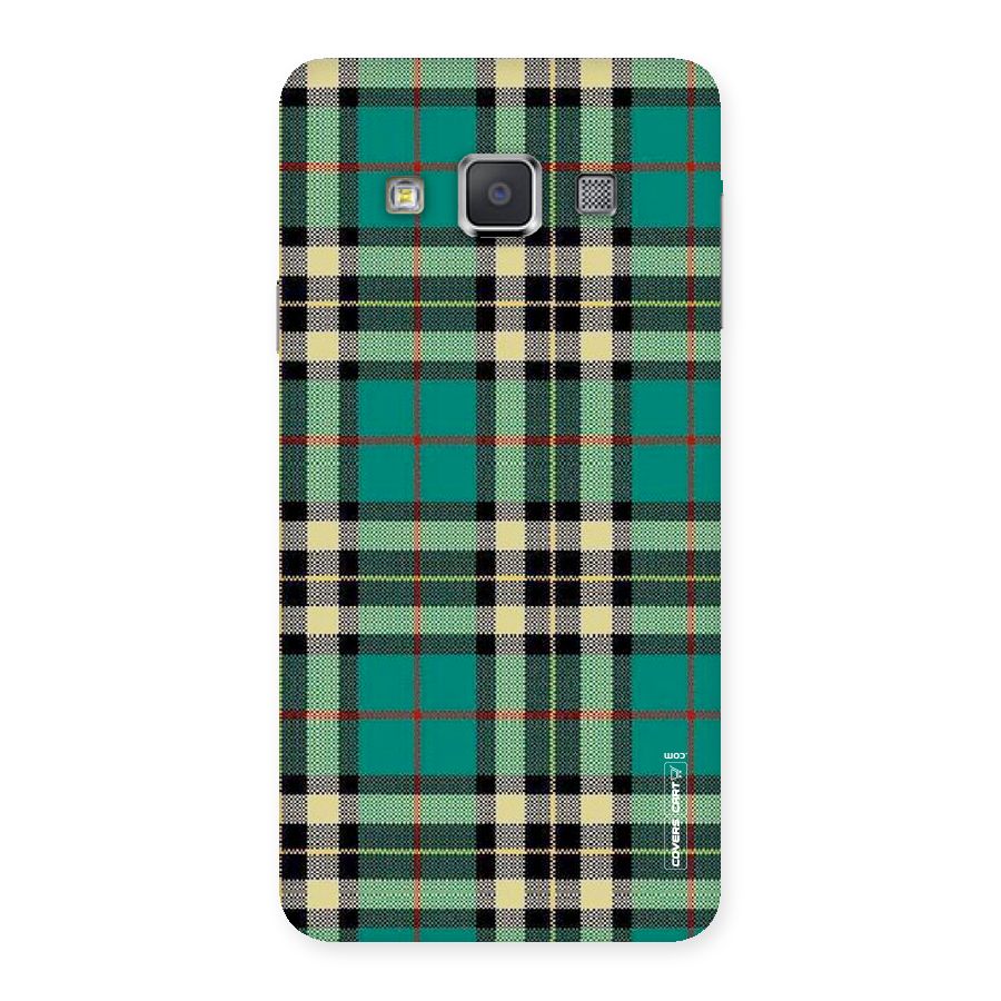 Green Check Back Case for Galaxy A3